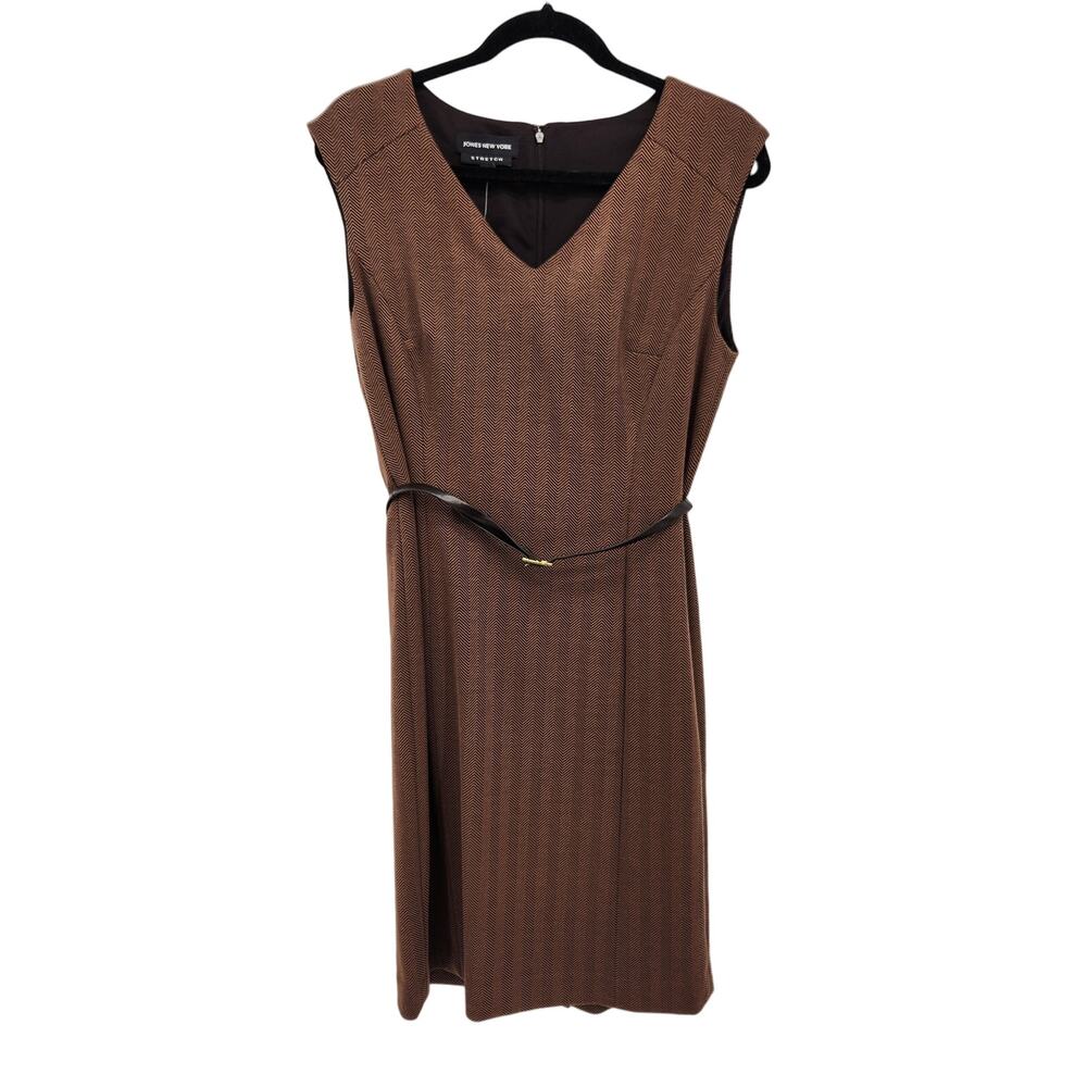 Jones New York Brown Dress Office Career